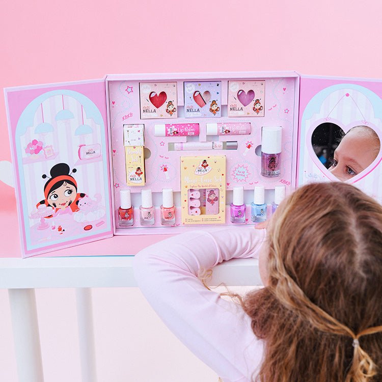 Sparkle & Glow Studio - Luxe Make - up Cadeauset voor Kinderen - Kinderschmink en tattoos Miss Nella - In den Olifant
