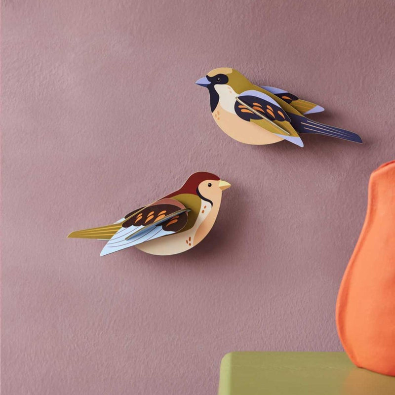 Muurdecoratie Wall Art Garden Birds - Sparrows