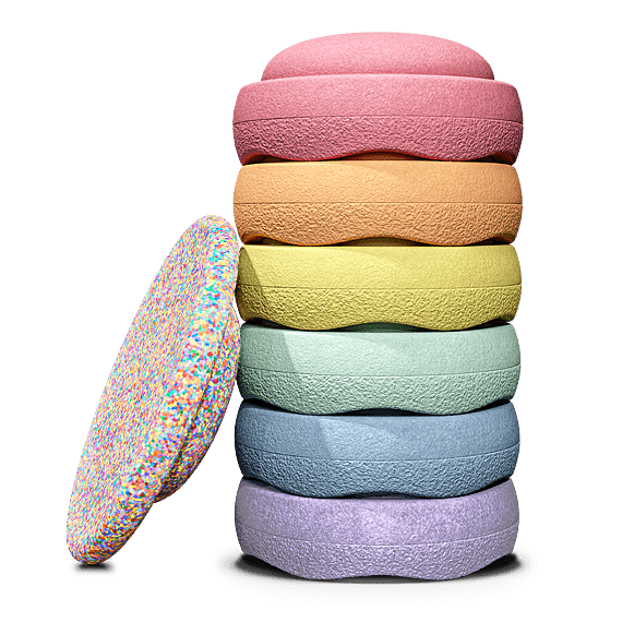 Special | Super Confetti Rainbow Set Pastel - Stapelstein Stapelstein - In den Olifant