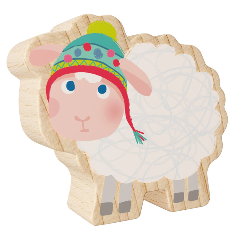 Speeldier My 1st Block World - Schaap Wilma - Speeldieren Haba - In den Olifant
