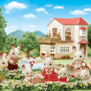 Speelfiguren Familie Chocoladekonijn - set van 4 - Speelfiguren Sylvanian Families - In den Olifant