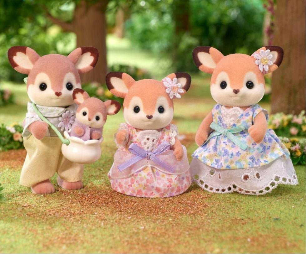 Speelfiguren Familie Hert - set van 4 - Speelfiguren Sylvanian Families - In den Olifant