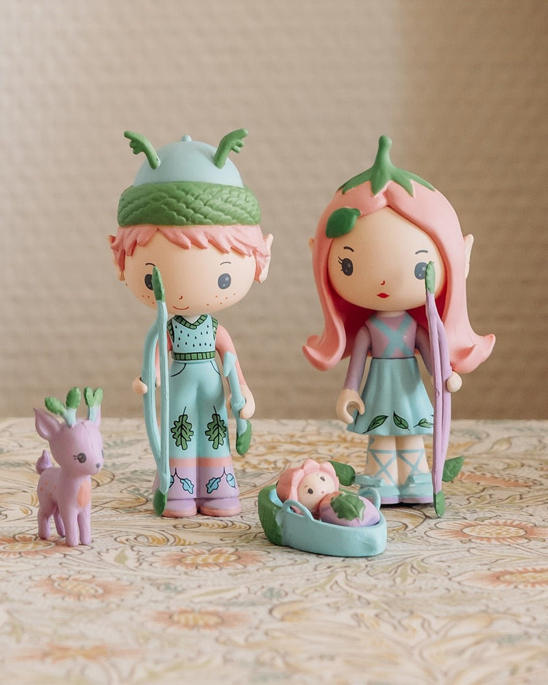 Speelfiguren Tinyly - Lily & Sylvestre - Speelfiguren Djeco - In den Olifant