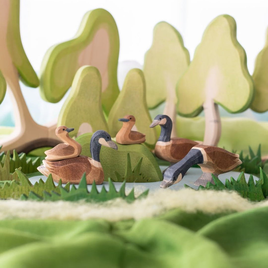 Speelfiguur Canadese gans klein - 3 cm - Speeldieren Ostheimer - In den Olifant