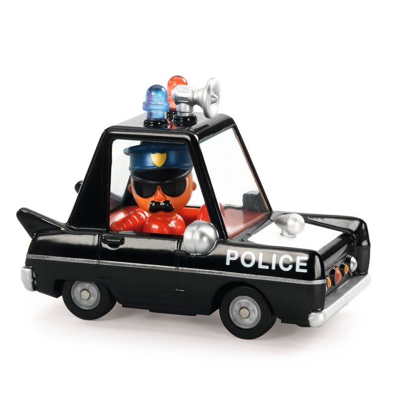Speelgoedauto Crazy Motors Hurry Police - Auto's en voertuigen Djeco - In den Olifant