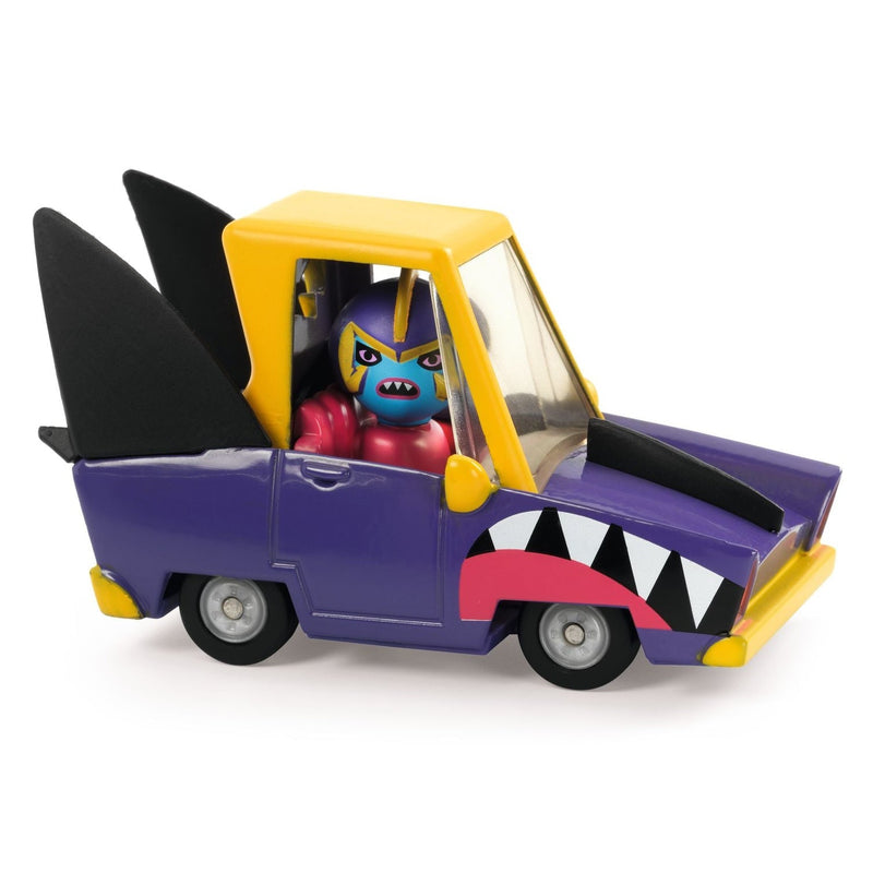 Speelgoedauto Crazy Motors Shark N'Go - Auto's en voertuigen Djeco - In den Olifant