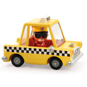 Speelgoedauto Crazy Motors Taxi Joe - Auto's en voertuigen Djeco - In den Olifant