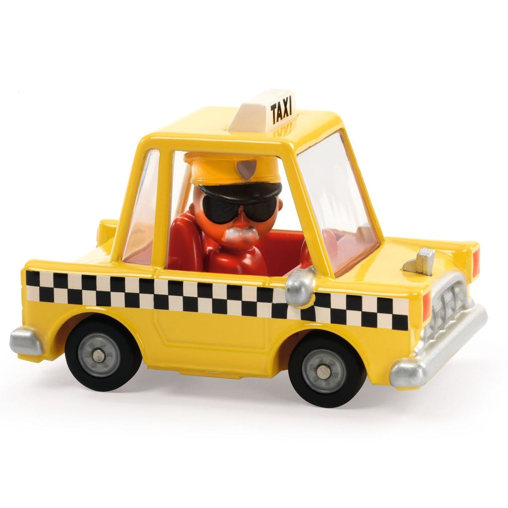 Speelgoedauto Crazy Motors Taxi Joe - Auto's en voertuigen Djeco - In den Olifant