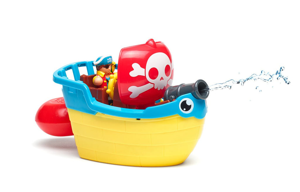 Speelgoedboot Pip the Pirateship - set van 3 - Badspeelgoed WOW Toys - In den Olifant