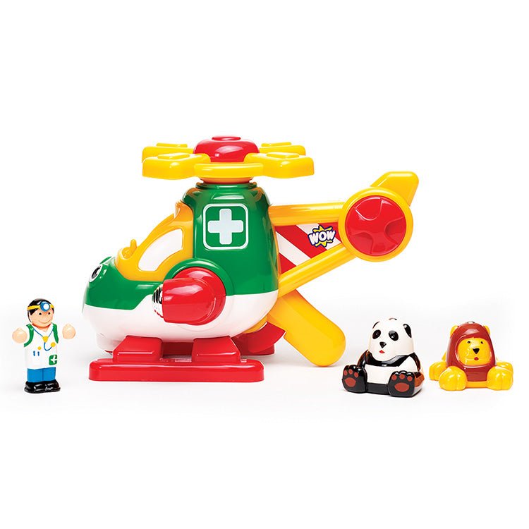 Speelgoedhelicopter Harry Copter Animal Rescue - set van 4 - Vliegtuigen en helicopters WOW - In den Olifant