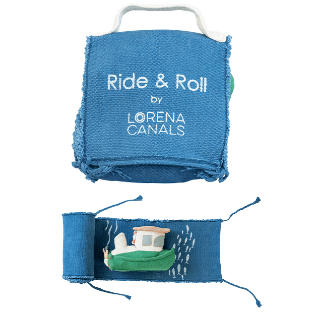 Speelgoedvoertuig Ride & Roll Fisherman Boat - Speelsets Lorena Canals - In den Olifant