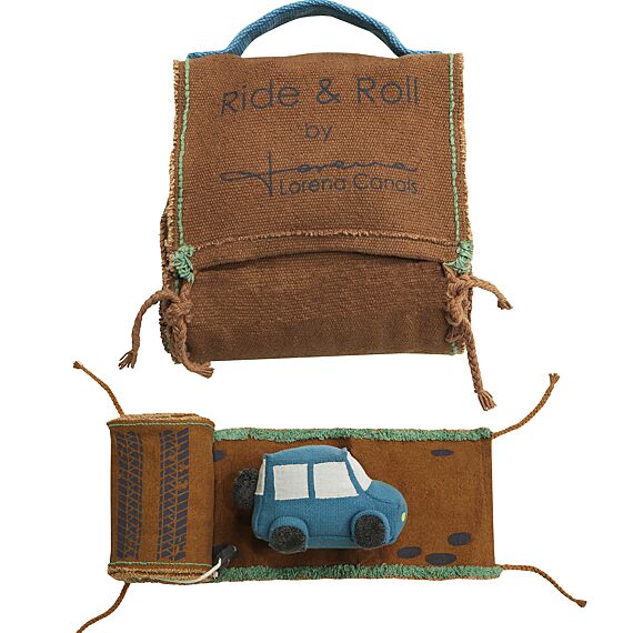 Speelgoedvoertuig Ride & Roll - Safari - Autobanen en verkeersborden Lorena Canals - In den Olifant