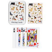 Speelkaarten in blikken doosje - Dog Park - Kaartspellen REX London - In den Olifant