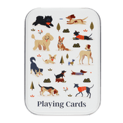 Speelkaarten in blikken doosje - Dog Park - Kaartspellen REX London - In den Olifant