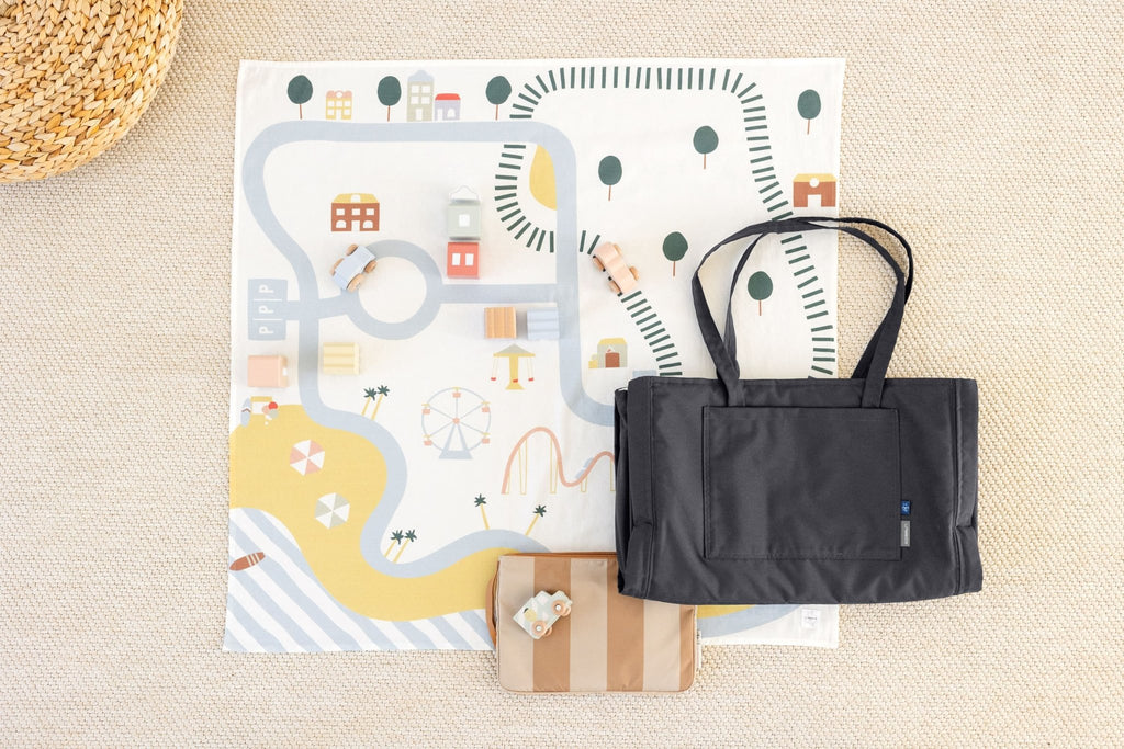 Speelkleed Playtime Cloth GOTS Happy Fruits - 100 x 100 cm - Speelmatten en - bogen Lässig - In den Olifant