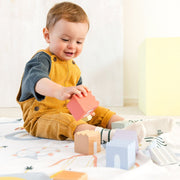 Speelkleed Playtime Cloth GOTS Happy Fruits - 100 x 100 cm - Speelmatten en - bogen Lässig - In den Olifant