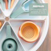 Speelkommetjes Nesting Bowls Green/Blue - set van 3 - Sensorisch speelgoed Inspire My Play - In den Olifant