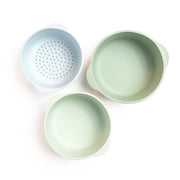 Speelkommetjes Nesting Bowls Green/Blue - set van 3 - Sensorisch speelgoed Inspire My Play - In den Olifant