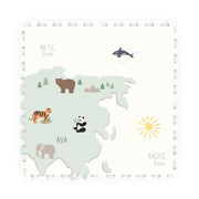 Speelmat EEVAA 3 - in - 1 – Worldmap Colour Design - Speelmatten en - bogen Play&go - In den Olifant