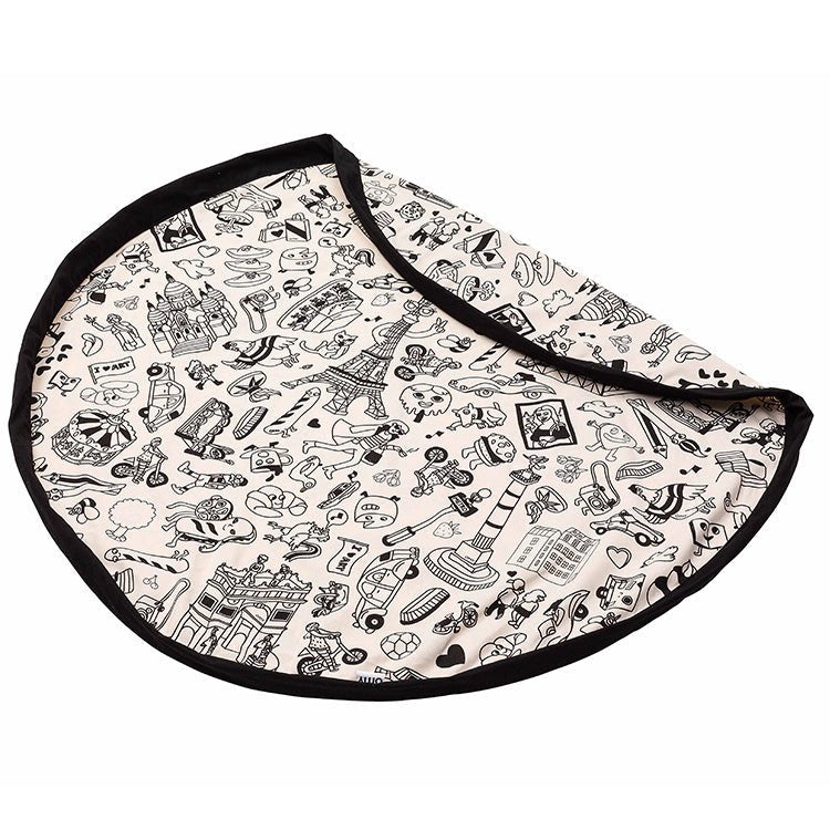 Speelmat en opbergtas om in te kleuren - Omy Paris - Opbergers Play&go - In den Olifant