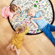 Speelmat en opbergtas om in te kleuren - Omy Paris - Opbergers Play&go - In den Olifant