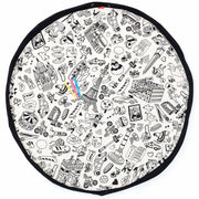 Speelmat en opbergtas om in te kleuren - Omy Paris - Opbergers Play&go - In den Olifant