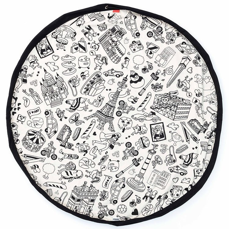 Speelmat en opbergtas om in te kleuren - Omy Paris - Opbergers Play&go - In den Olifant