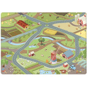 Speelmat met straten Boerderij - 130 x 180 cm - Speelmatten en - bogen Mats & Joy - In den Olifant