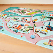 Speelmat met straten Roadtrip - 130 x 180 cm - Speelmatten en - bogen Mats & Joy - In den Olifant
