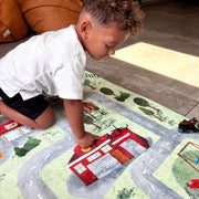 Speelmat met straten Village - 130 x 180 cm - Speelmatten en - bogen Mats & Joy - In den Olifant