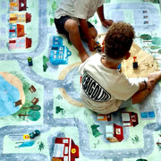 Speelmat met straten Village - 130 x 180 cm - Speelmatten en - bogen Mats & Joy - In den Olifant
