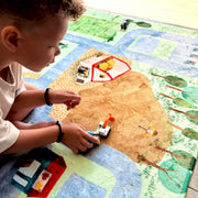 Speelmat met straten Village - 130 x 180 cm - Speelmatten en - bogen Mats & Joy - In den Olifant