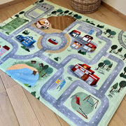 Speelmat met straten Village - 130 x 180 cm - Speelmatten en - bogen Mats & Joy - In den Olifant