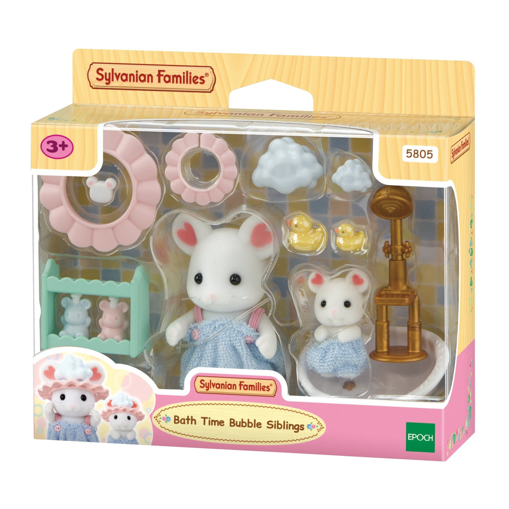 Speelset Bath Time Bubble Siblings met 2 popjes - Speelsets Sylvanian Families - In den Olifant