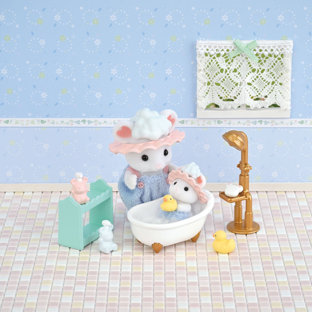 Speelset Bath Time Bubble Siblings met 2 popjes - Speelsets Sylvanian Families - In den Olifant