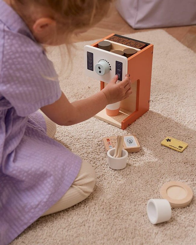 Speelset Coffee shop met accessoires - Speelkeuken en winkeltje Kid's Concept - In den Olifant