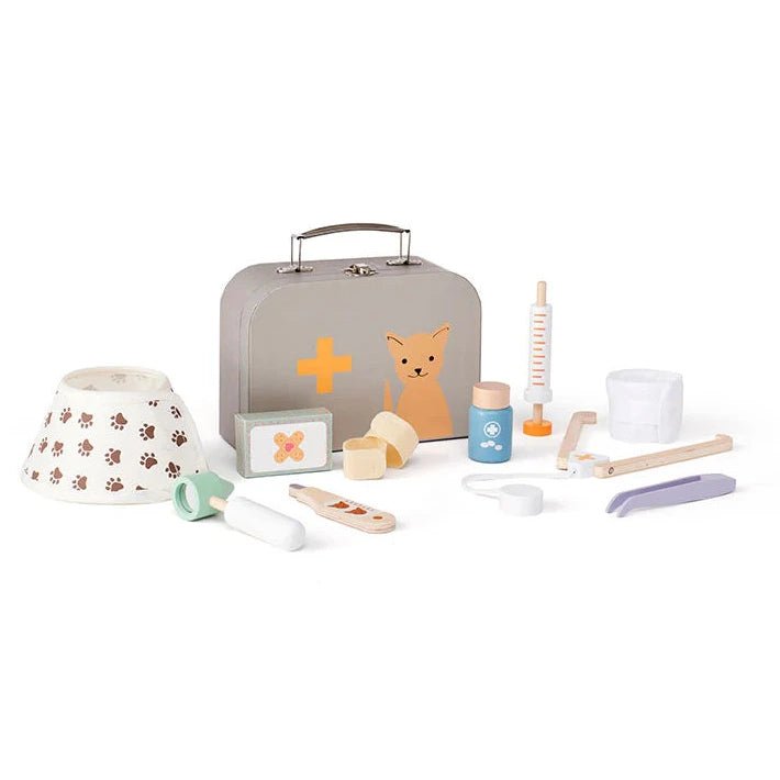 Speelset Dierenartkoffertje - Veterinary set - Beroepen rollenspel Kid's Concept - In den Olifant