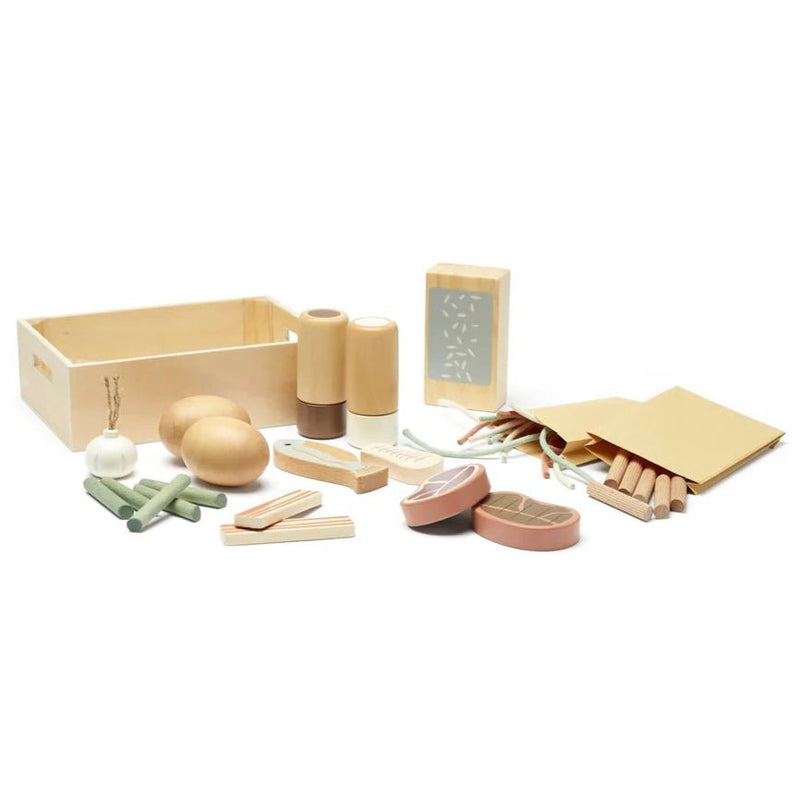 Speelset Food Play Set met 15+ accessoires - Speelkeuken en winkeltje Kid's Concept - In den Olifant