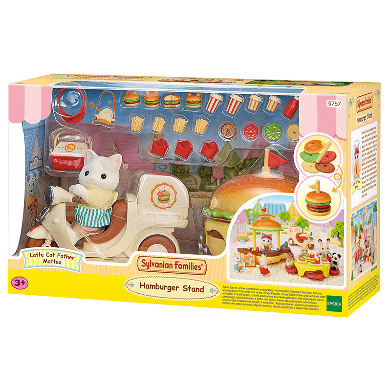 Speelset Hamburger Stand met 1 popje - Speelsets Sylvanian Families - In den Olifant