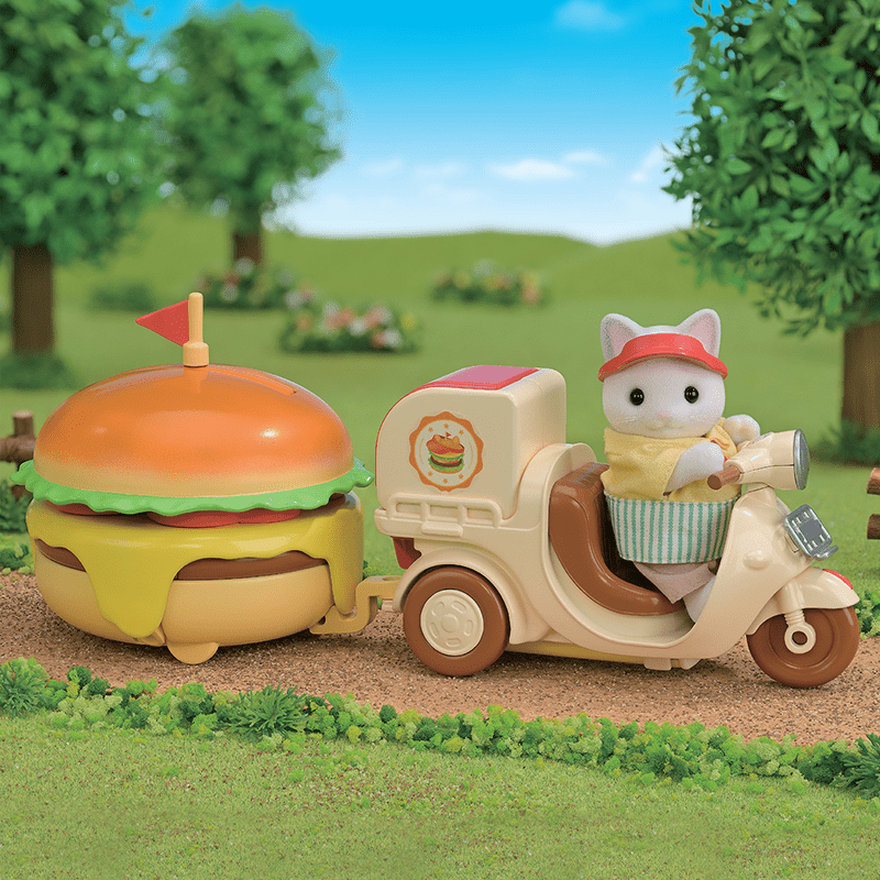 Speelset Hamburger Stand met 1 popje - Speelsets Sylvanian Families - In den Olifant