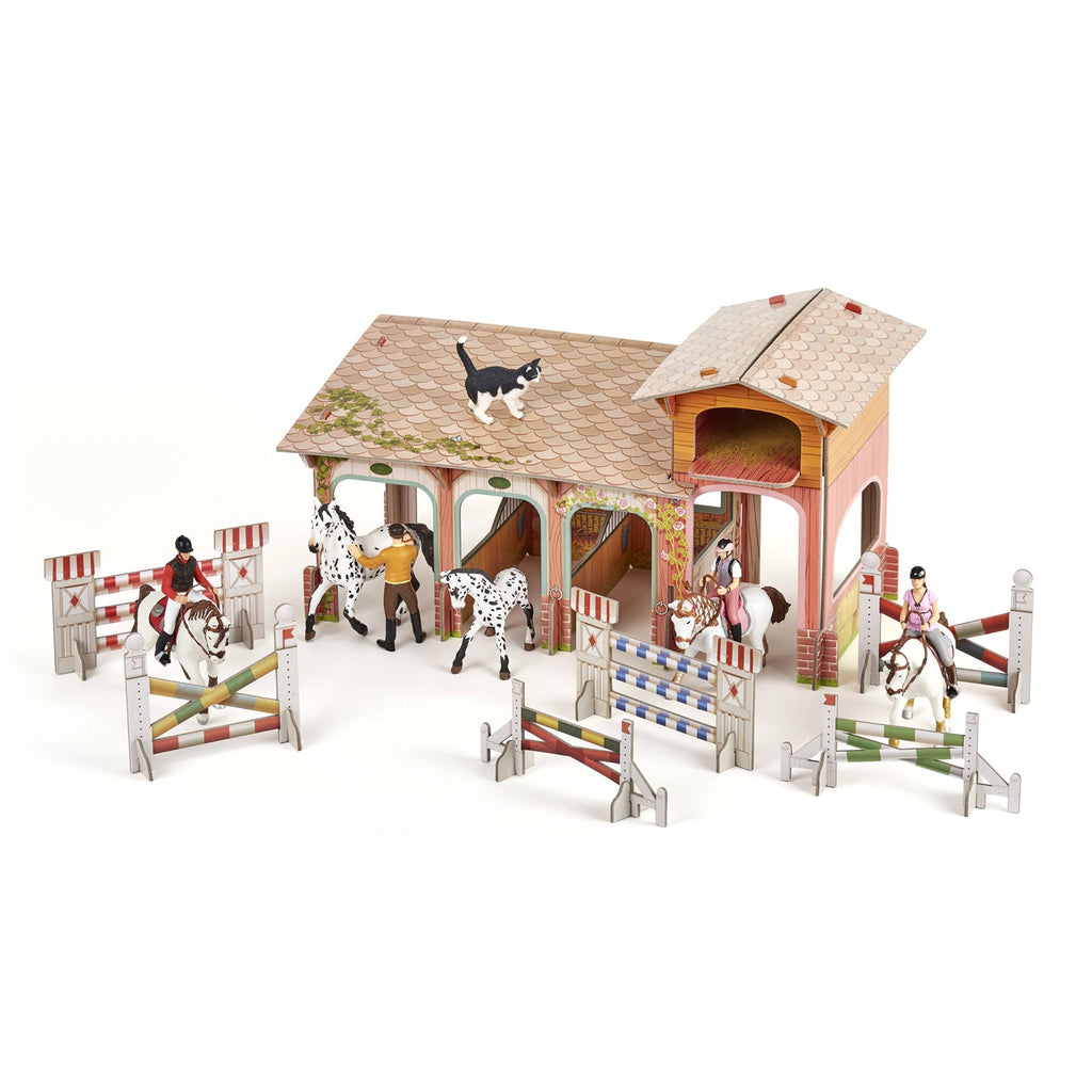 Speelset Manege - Le Poney Club - Poppenhuizen en kastelen Papo - In den Olifant