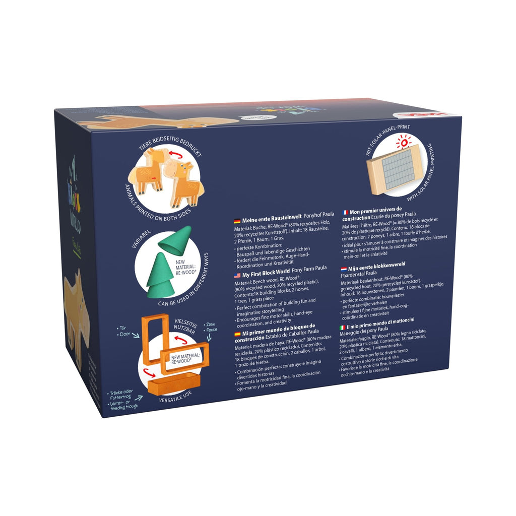 Speelset My 1st Block World - Paardenstal - Speelsets Haba - In den Olifant