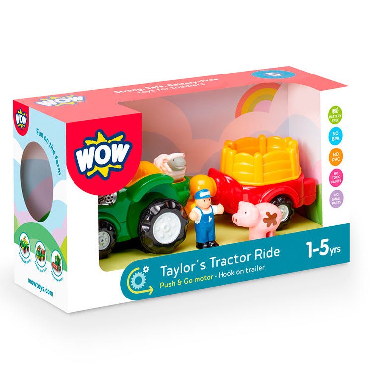 Speelset Taylor's Tractor Ride - set van 7 - Speelvoertuigen WOW - In den Olifant