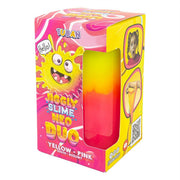 Speelslijm Jiggly Neo Duo geel en roze - 430 g - Sensorisch speelgoed Tuban - In den Olifant