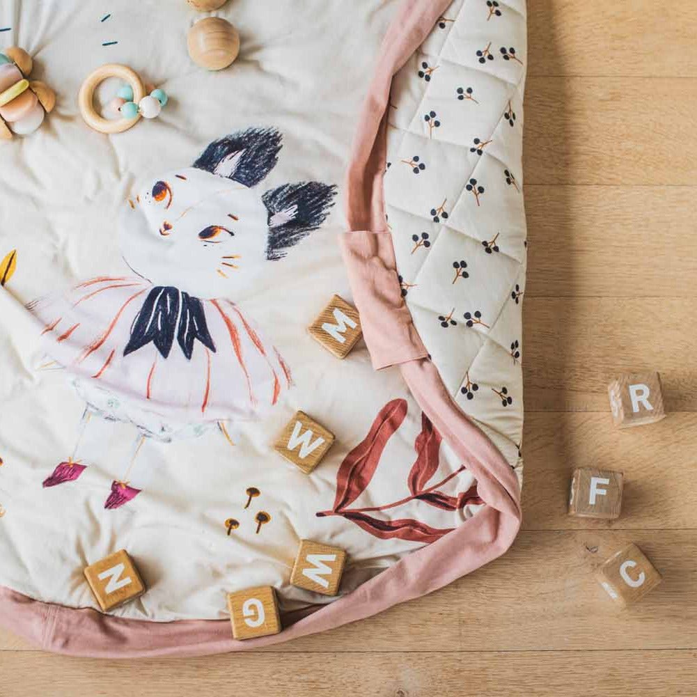 Speeltapijt en opbergzak Moulin Roty Après la pluie - Opbergers Play&go - In den Olifant