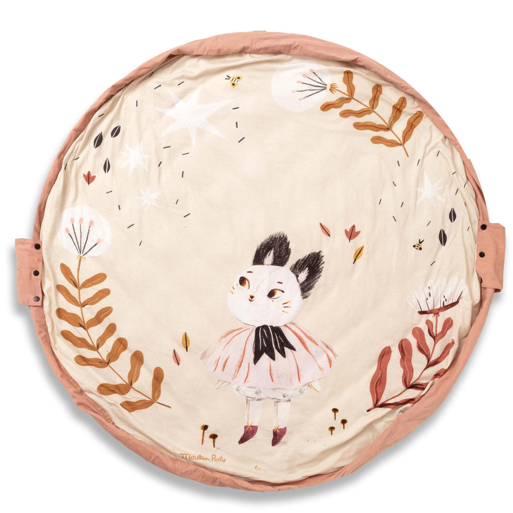 Speeltapijt en opbergzak Moulin Roty Après la pluie - Opbergers Play&go - In den Olifant