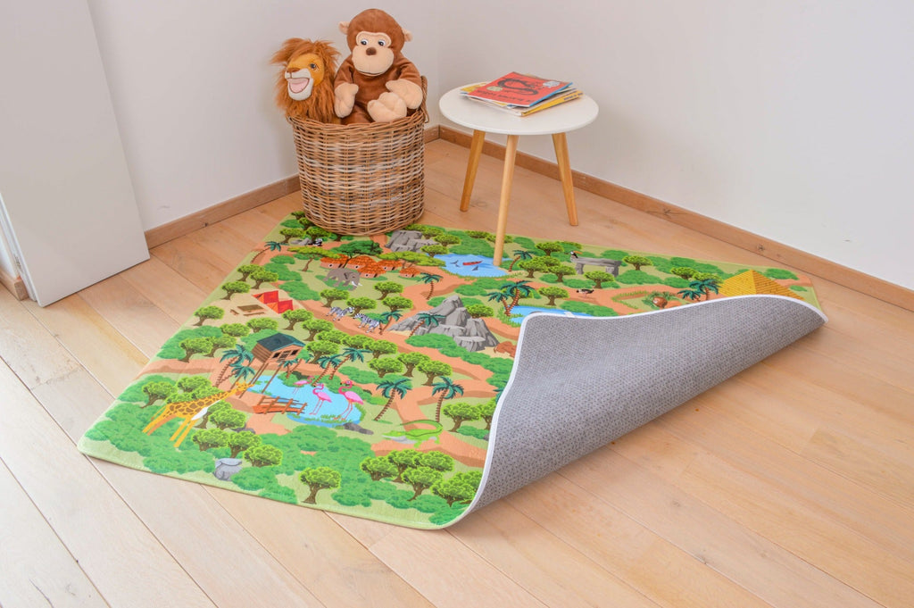 Speeltapijt Jungle - 130 x 180 cm - Speelmatten en - bogen Mats & Joy - In den Olifant