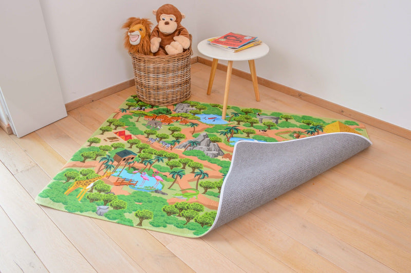 Speeltapijt Jungle - 130 x 180 cm - Speelmatten en - bogen Mats & Joy - In den Olifant