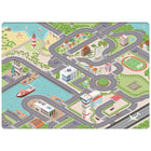Speeltapijt met straten City - 130 x 180 cm - Speelmatten en - bogen Mats & Joy - In den Olifant