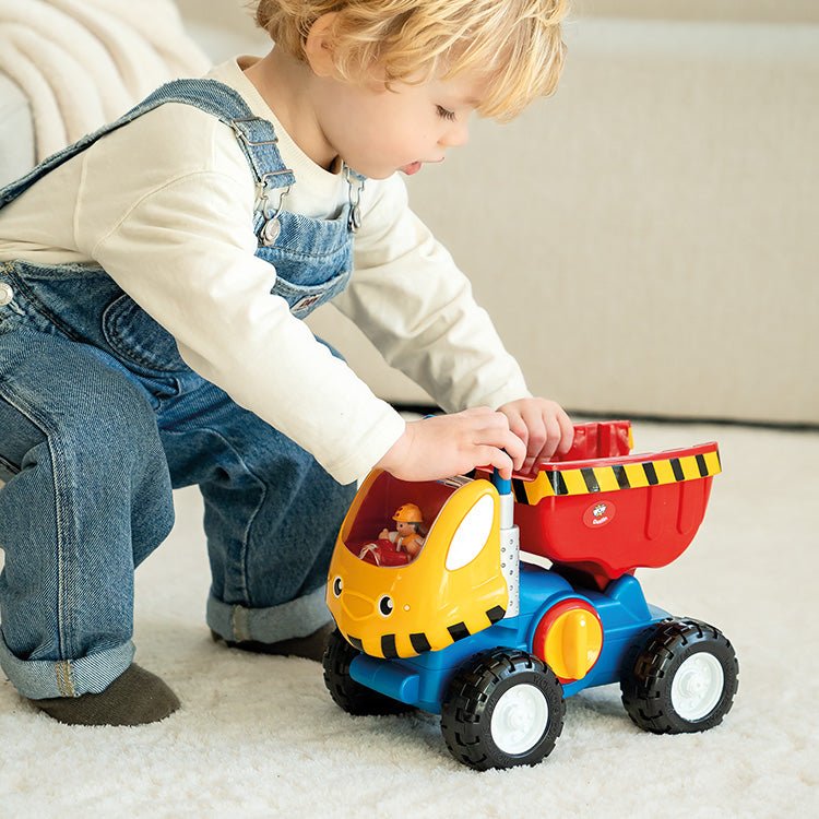 Speelvoertuig Dustin Dump Truck - set van 2 - Speelvoertuigen WOW - In den Olifant